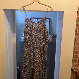Loft floral jumpsuit size L